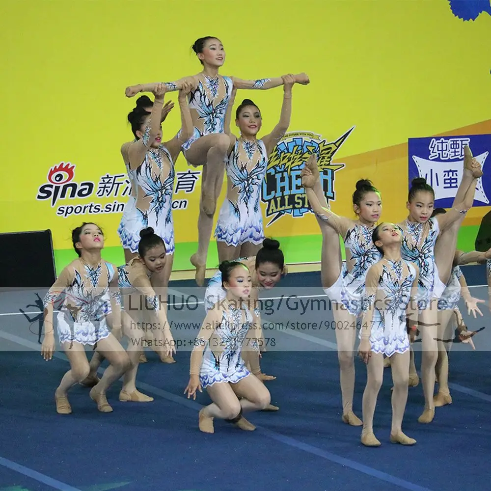 Figure Skating Dress Girls Cheerleading Uniforms Competition Women Kids LIUHUO Rhythmic Gymnastics Waltz Accessori Per skates