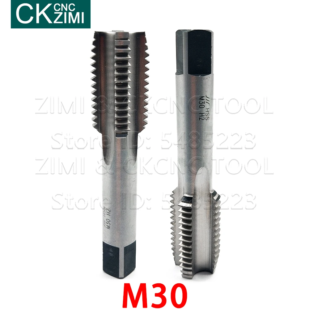 1PCS M30X3.5 M30*3.5 HSS Metric Machine Taps straight groove circular plate die tool set round tapping thread tap for crankshaft