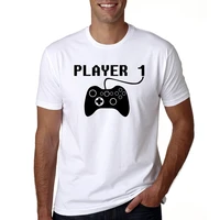 Player 1 Player 2 Matching Family Clothes Father Mother Kids Tshirts Dad Boy Match Tops Players Shirts Family Look Clothes 4
