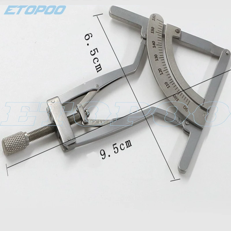 Stainless steel 90-160degree rhinoplasty instrument measuring ruler nasal gauge with scale rhinoplasty nose tip measure