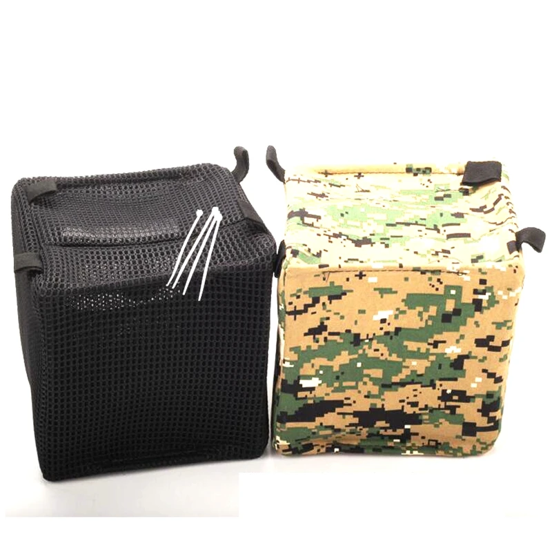 15x15cm MINI Sling Aufnahmen Faltbare Ziel Box Taktische Schießen Ammo Fall Schleudern Schalldämpfer für Jagd Schießen Traning