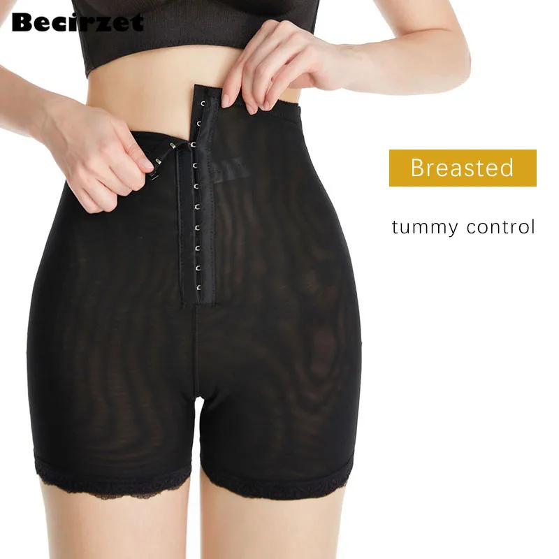 Slimming Underwear Control Panties Women Waist Trainer Body Shaper High Waist Shapewear S-6XL Plus Size Sexy Safety Shorts Black