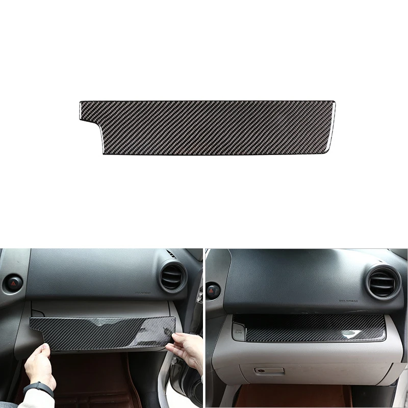 

Car Soft Carbon Fiber Center Control Copilot Dashboard Panel Sliver Cover Trim For Toyota Rav4 RAV 4 2006 - 2009 2010 2011 2012