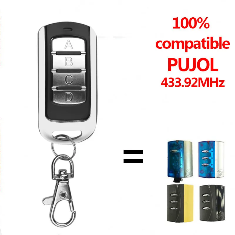 PUChain-Télécommande de porte de garage L, 433.92MHz, code tournant