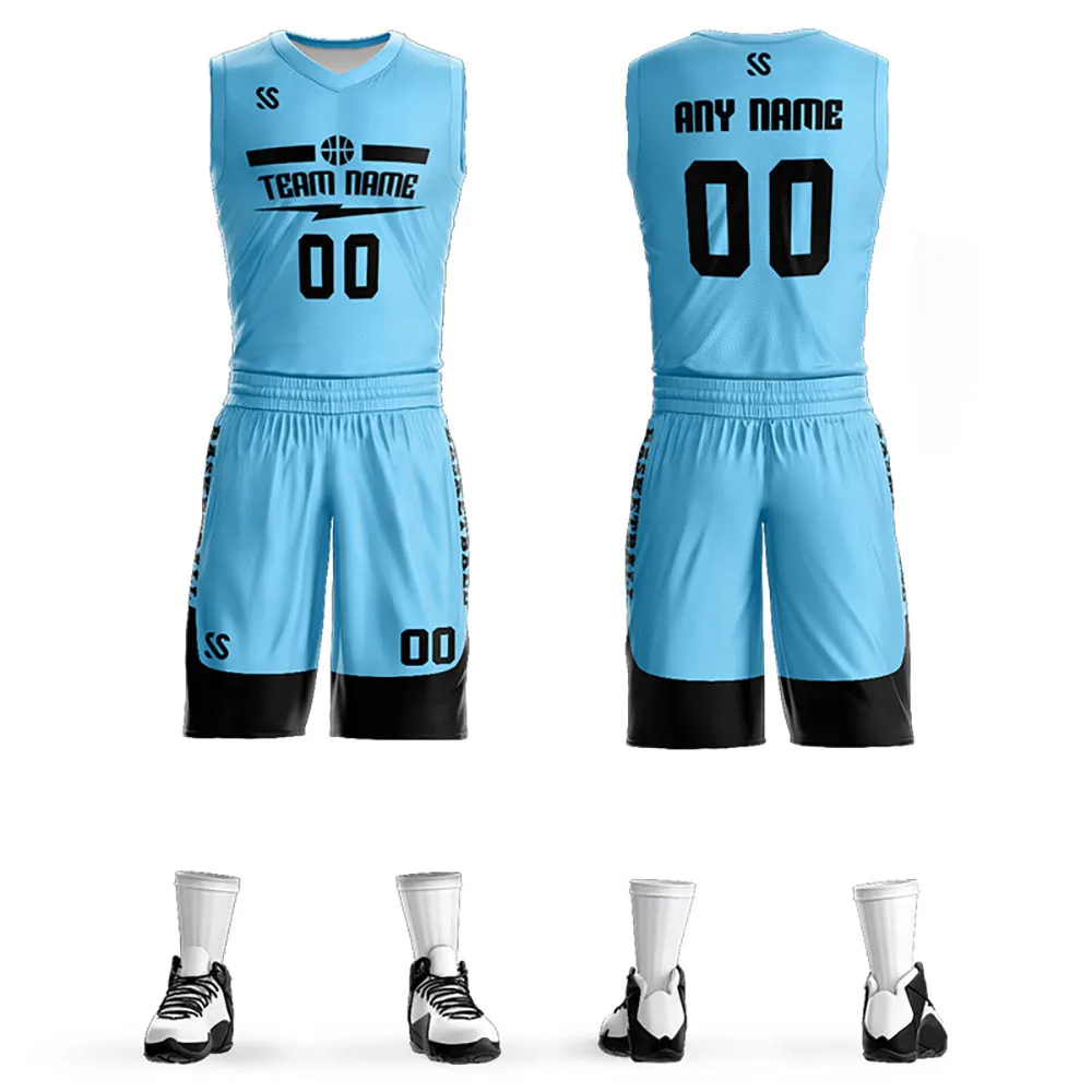 Custom Men's Basketball Jersey Set Outdoor Basketball Game Training Suit Adult/Child Basketball Shirt