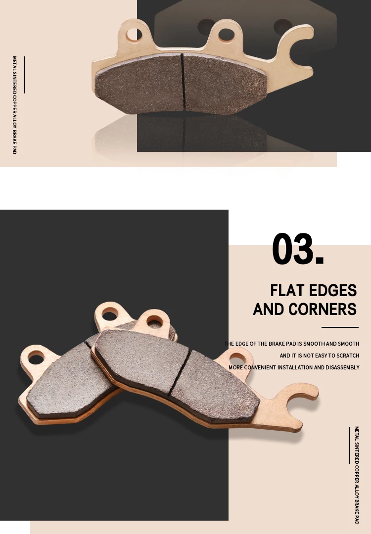 Motorcycle Front Rear Brake Pads For Kawasaki NINJA 250 300 400 Z250SL Z250 SL Ninja 250R EX300 Z300 Ninja400