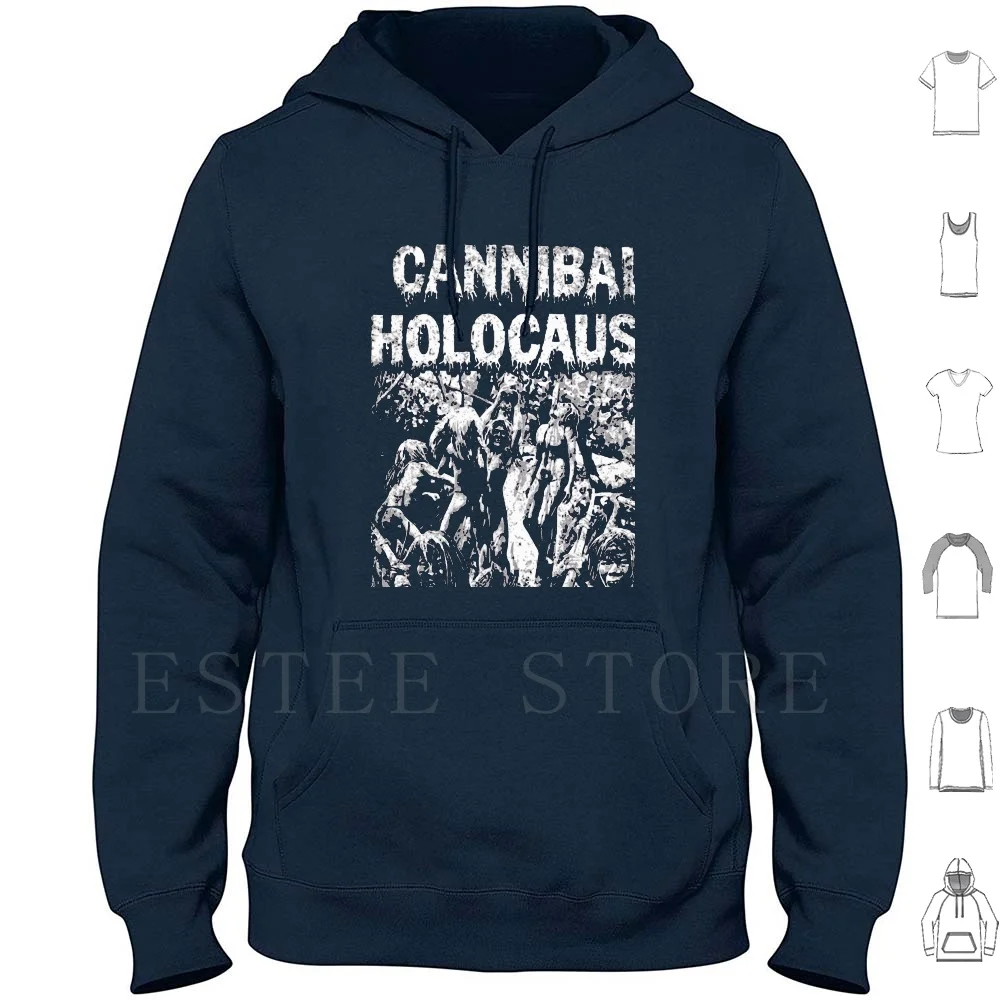 Cannibal Holocaust White Stake Vintage Hoodie Long Sleeve Cannibal Holocaust White Stake Vintage