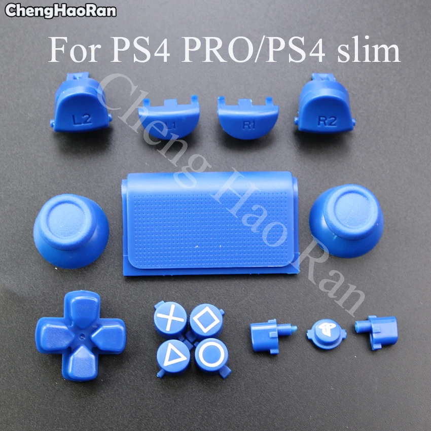 Chenghaئران ل PS4 برو سليم تحكم JDS-040 JDM-040 مجموعة كاملة المقود Dpad R1 L1 R2 L2 اتجاه مفتاح ABXY أزرار