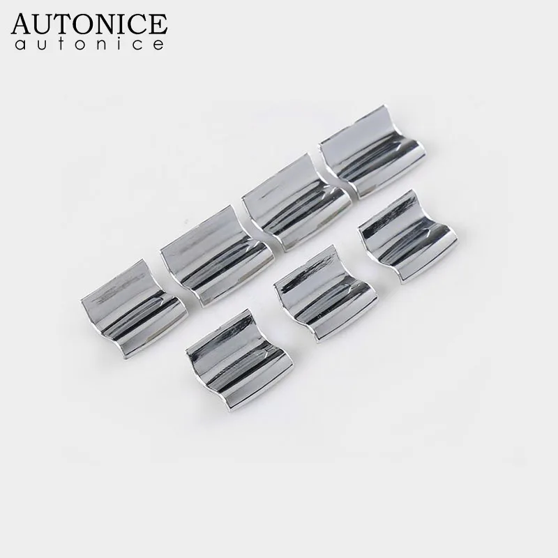 7pcs Window Lift Button Sequins Trim Fit for Toyota Prado Camry Corolla RAV4 Highlander Auris Sienna 4runner Tundra Land Cruiser