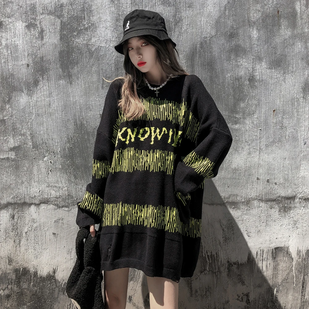 

Sweter Women Winter Clothes Woman Sweaters Tops Gothic New Plus Size Goth Sweater Dress Women Sweaters For Women Fashion