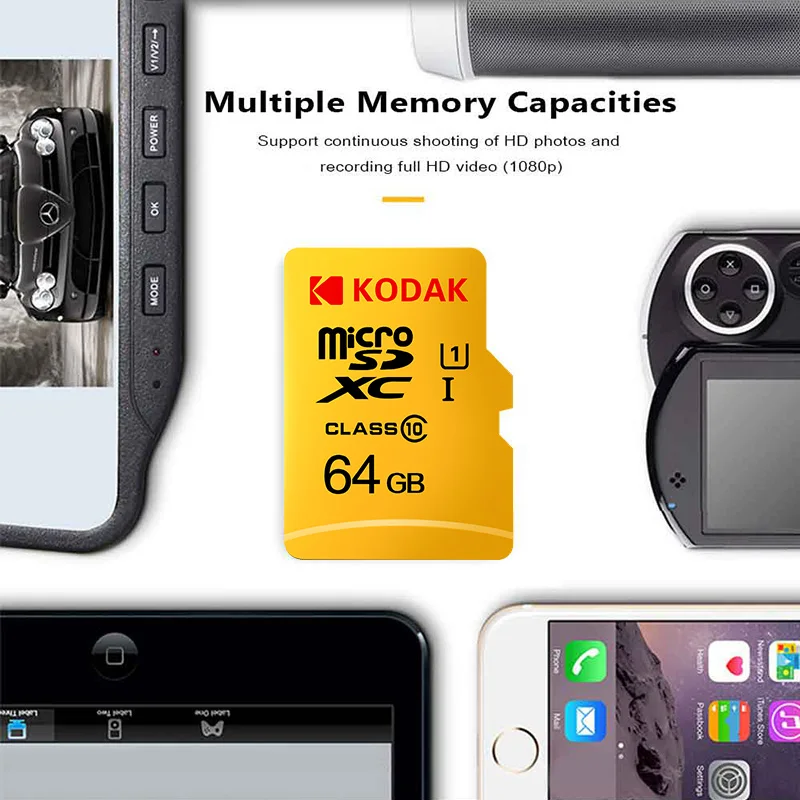 original kodak Micro SD Card combine 16G 32G 64G 128G memory card class10 U1 U3 Flash card contain card reader