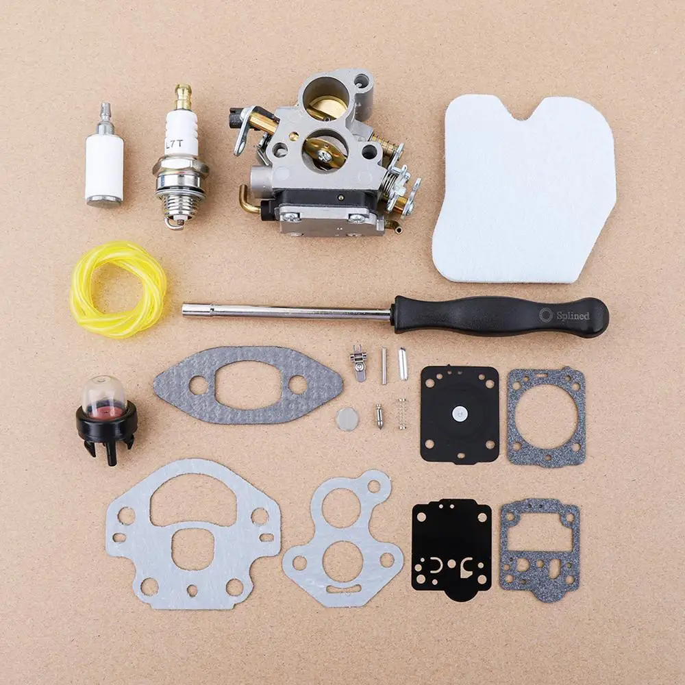 Carburador com Kit de Reparo Filtro de ar para Husqvarna 235 236 240 235e 236e 240e Motosserra 574719402 545072601