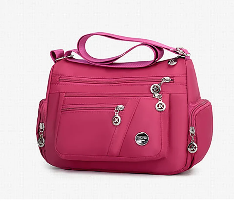Große Kapazität Frauen Umhängetasche wasserdichte Tasche lässig Nylon Umhängetasche Geldbörse Handtasche leichte Reise Umhängetasche – Detail 29