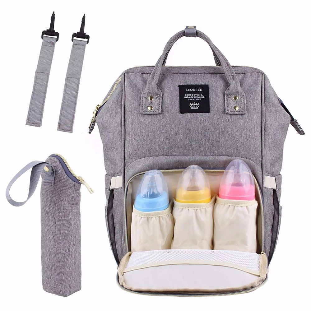 Lequeen Usb Diaper Bags Large Nappy Bag Upgrade Fashion Travel Backpack Waterproof Maternity Bag Mummy Bags With 2 Pcs Hook