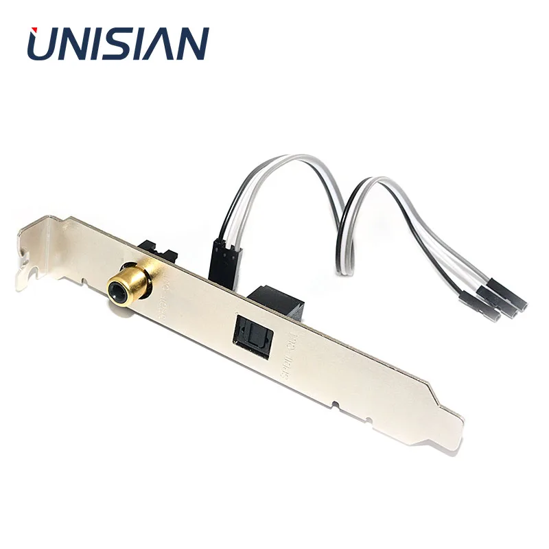 UNISIAN Optical Fiber Coaxial Digital Sound Card 24BIT 192KHz SPDIF Daughter Card Full Half Height DAC DTS Dcoder for Desktop PC