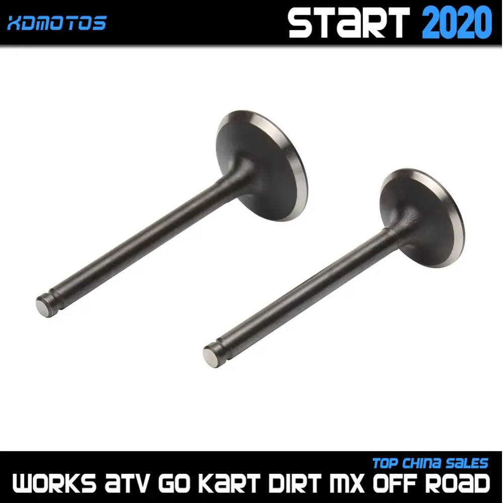 Motorcycle Intake Exhaust Valve Pair For 56mm Bore YinXiang YX 140 150 CC 1P56FMJ W063 Horizontal Engine Dirt Pit Bike Atv Quad