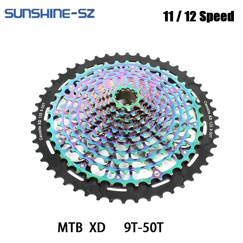 SUNSHINE-SZ  MTB XD 11v, 12 velocidades roda dentada de bicicleta de montanha volante arco-íris aço durável ultraleve para sram