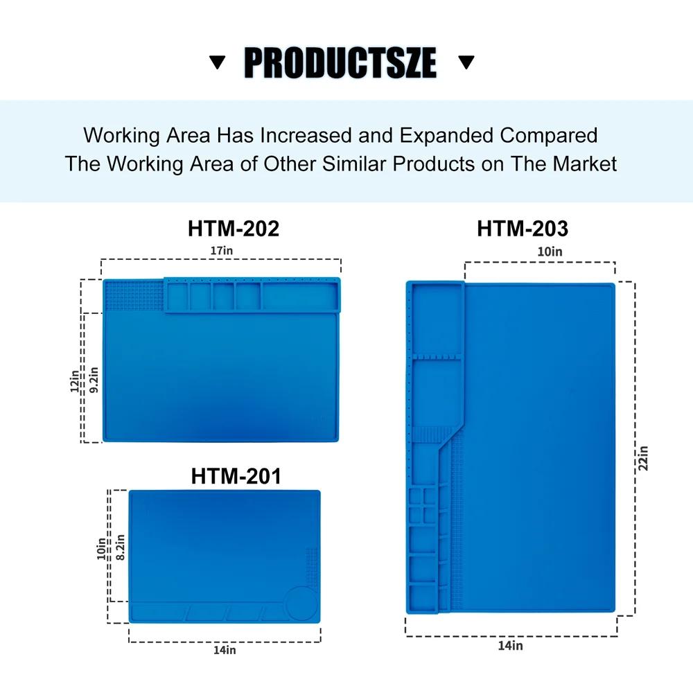 ESD Heat Insulation Work Mat Soldering Station Iron Welding Repair Pad Magnetic Work Heat-resistant Mat BGA Insulator Platform