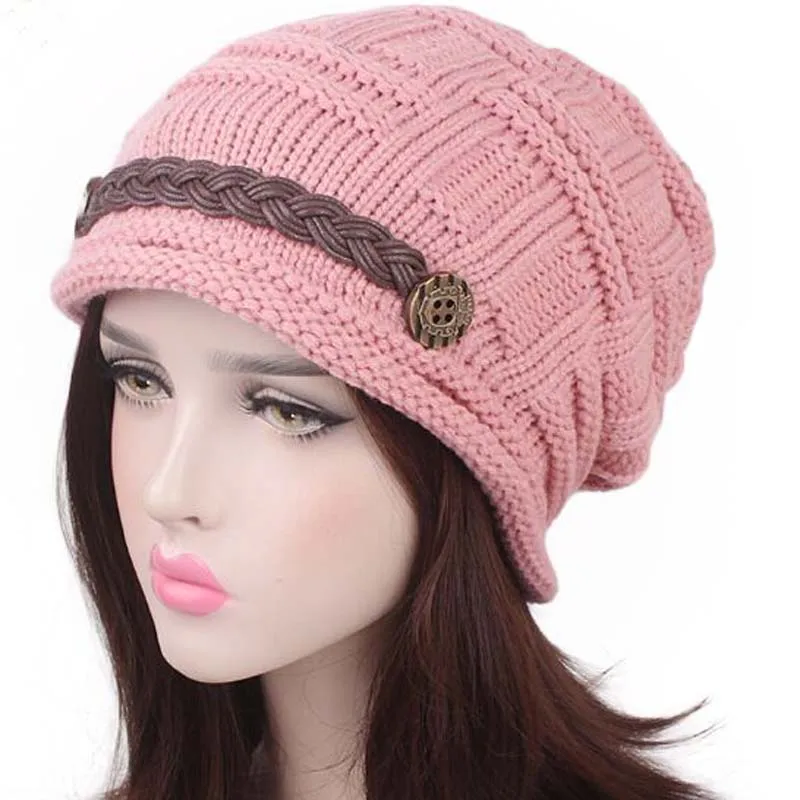 Woman knitted Caps earmuffs hat, fashion winter pure manual warm cap, four color, Christmas gift.