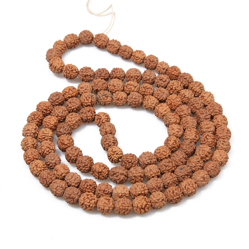 Rudraksha Beads Meditation Mala Bead Jewelry Making Prayer Chakras 108Pcs Bodhi Stone Tibetan Buddhism Bracelet Buddhist