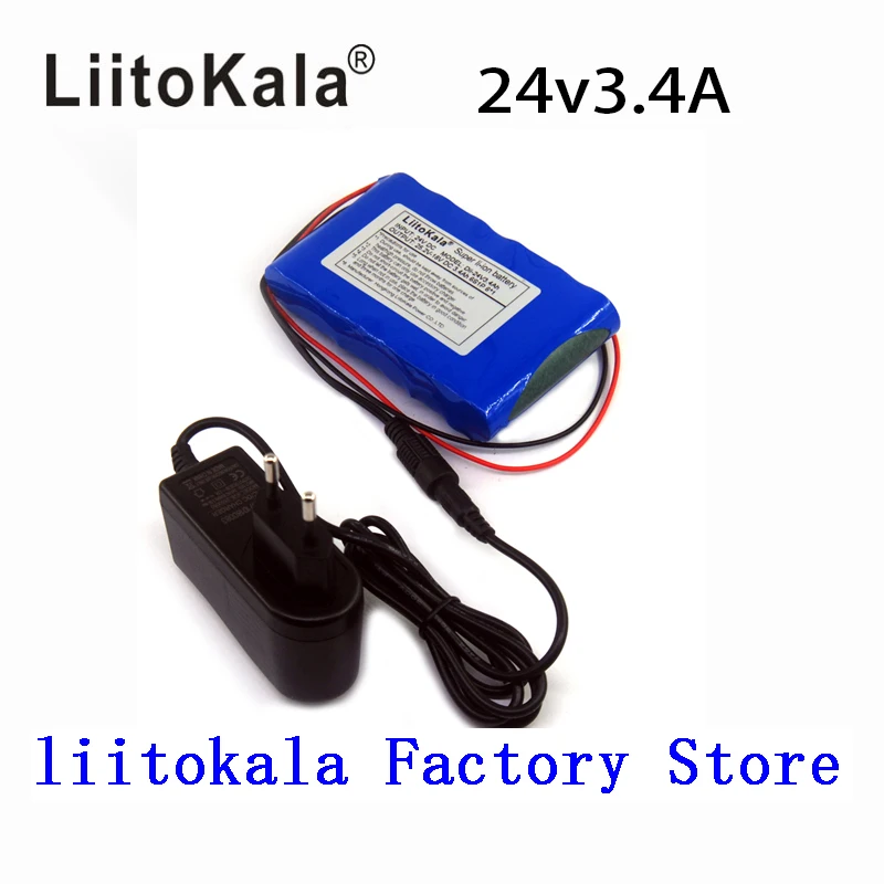 LiitoKala 24V Lithium 25.2V 3400MAh Li-ion Pin Sạc Max 3A Với Xây Dựng Trong Mạch Bảo Vệ ban PCM
