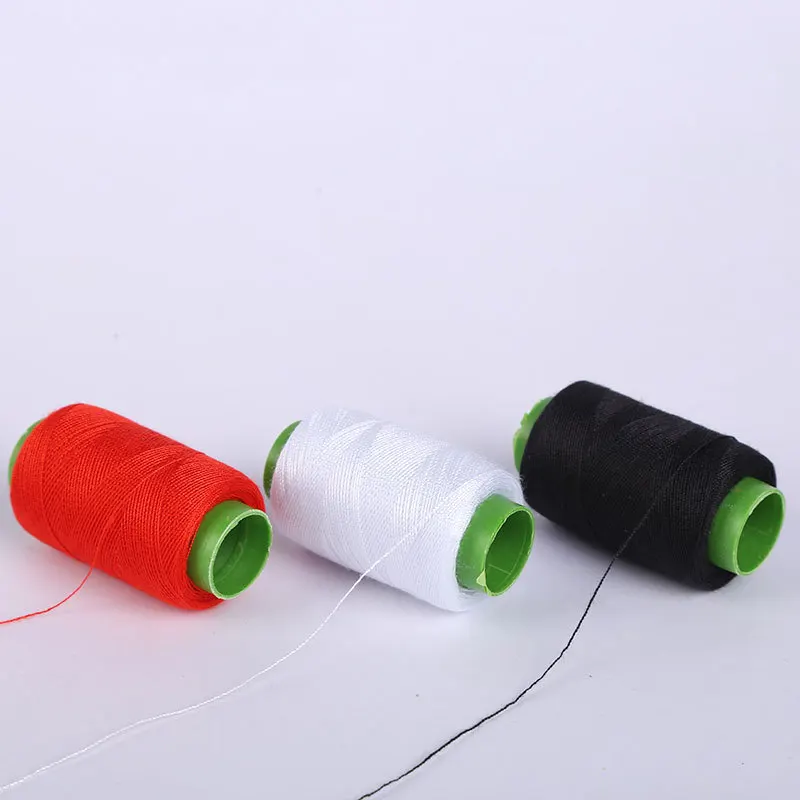 1/Roll Multicolor Hand Sewing threads Machine Embroidery Thread High Tenacity Polyester Craft Patch Steering-wheel Sewing Supp