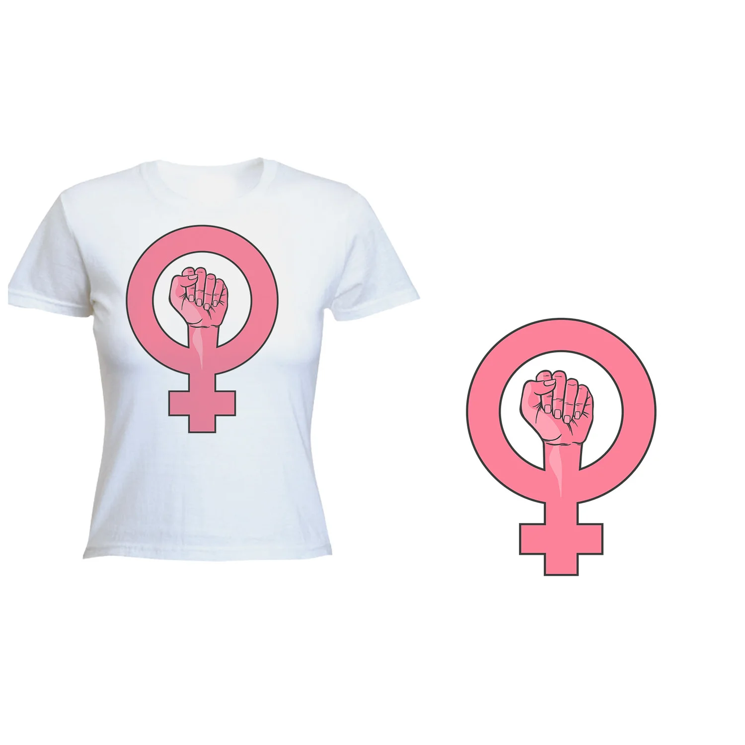 T-SHIRT A3 FOR WOMAN LOGO FEMINIST MESSAGE T-shirt