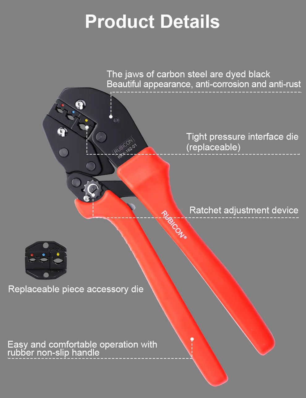 Pince à sertir pour fil isolé, pince à sertir électrique, câble Coaxial, connecteur ouvert, cliquet