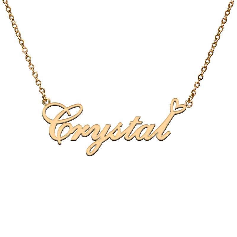 

Custom Personalized Name Necklaces for Crystal Best Friends Birthday Christmas Mother Days Jewelry Gifts