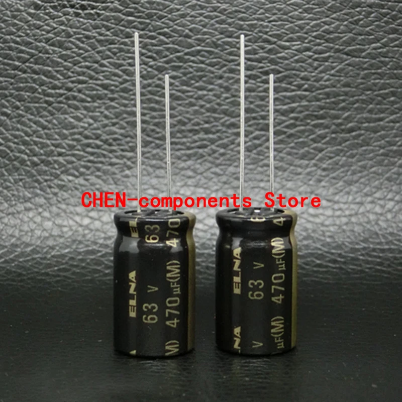 

10PCS Original ELNA RA3 63V470UF P5MM 12.5X20MM Audio filter fever electrolytic capacitor 470uF/63v 85 degrees 470UF 63V