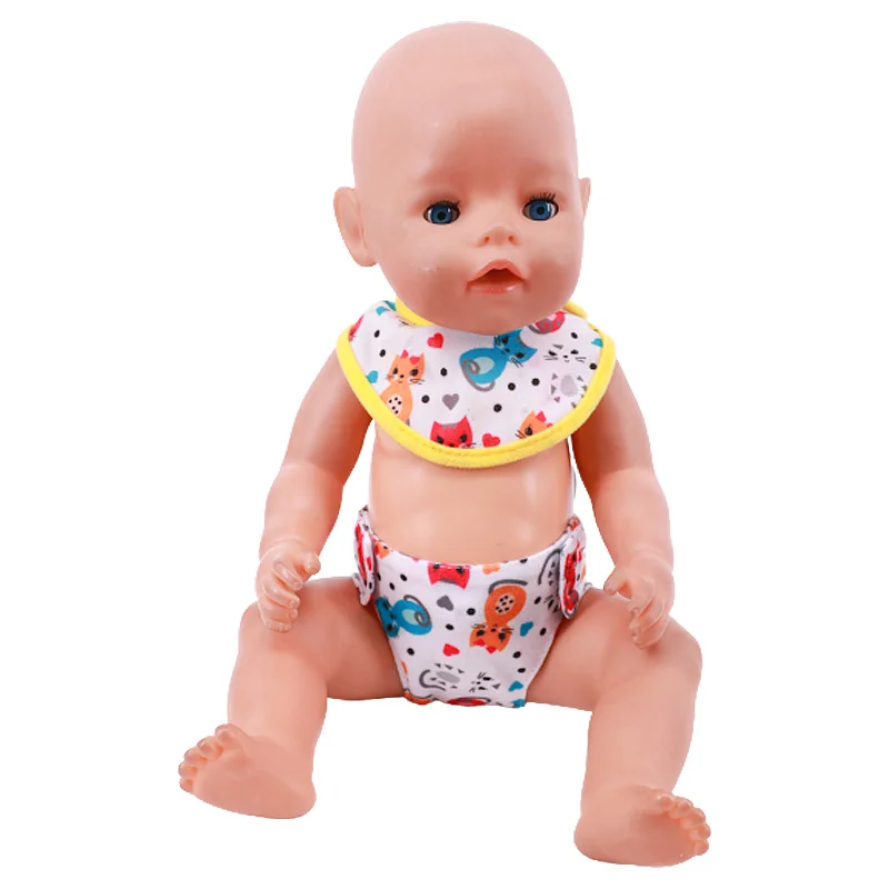 Doll Clothes Underwear Our Generation For 18 Inch American Doll&Born Baby Doll Clothes 43 cm,Baby Clothes Christmas Doll Diapers