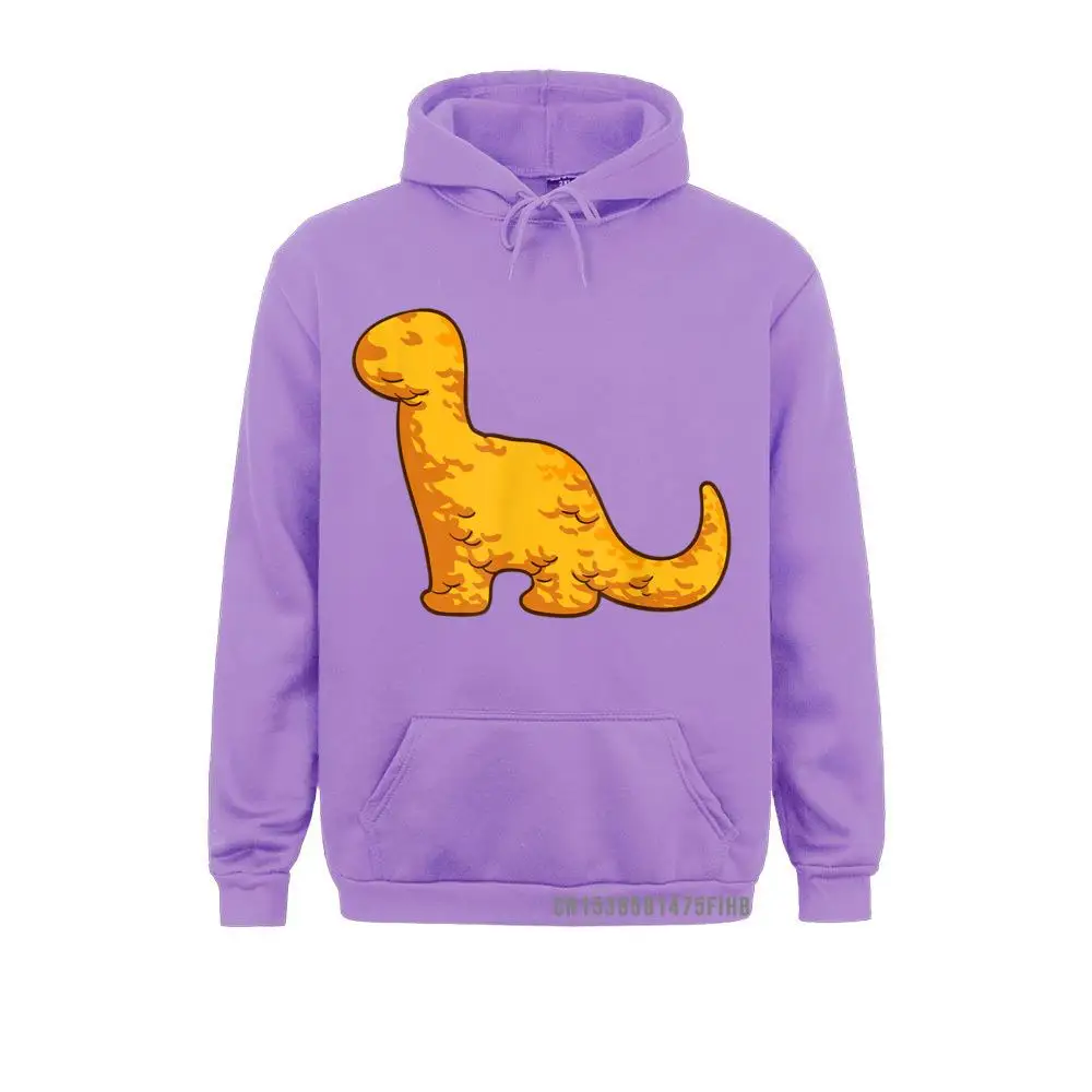 Dino Brontosaurus Chicken Nugget Pattern Dino Apatosaurus Hoodie Men's Long Sleeve Sweatshirts Beach Hoodies Group Hoods