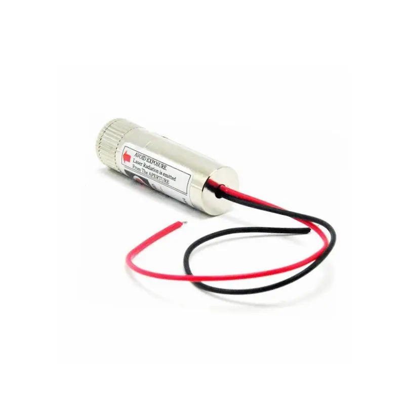 Focusable 5Mw 650nm Rode Laser Lijn Glas Lens Diode Module 12x40mm