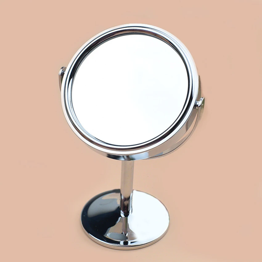 2 في 1 ضعف الجانب HD مرآة لمستحضرات التجميل ، 1:2 وظيفة التكبير مرآة لسطح المكتب لوضع مساحيق التجميل ، الدورية شقة/المكبر المرآة البالونية للفتيات