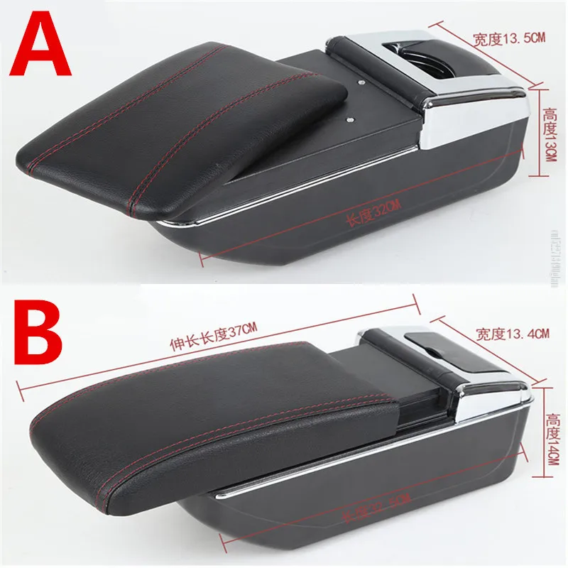 For Honda Jazz Armrest box For Honda Fit Jazz 1 Car Armrest Storage box Dedicated 2002 2003 2004 2005 2006 2007 car accessories