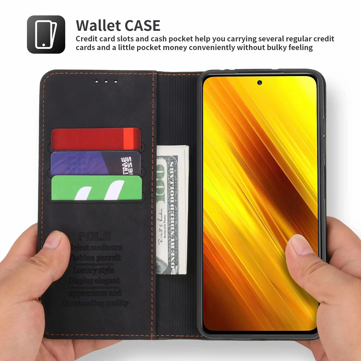 Magnetic Flip Leather Case For Xiaomi Redmi Note 11S 9T 11T 10 10S Pro Mi POCO F3 M3 X3 NPC 11 10T Lite Card Solt Wallet Cover