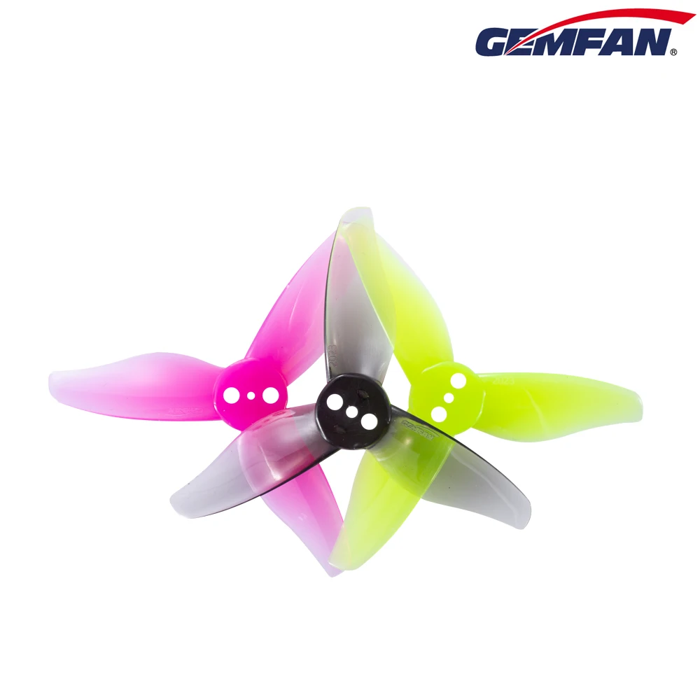 16Pairs 24PCS Gemfan Hurricane 2023 2x2.3 2 Inch 3-Blade Propeller 3 Holes for 1105-1108 Motor RC Drone FPV Racing Toothpick