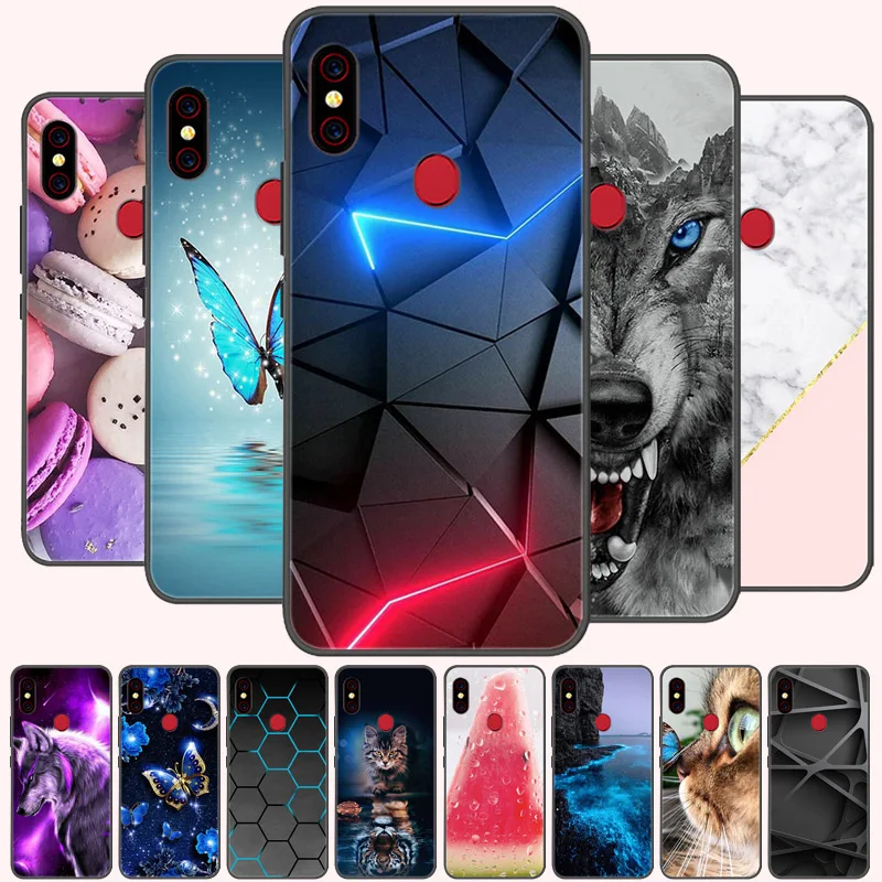 For UMIDIGI A5 PRO Cover Silicone Phone Case Soft TPU Back Cover For UMIDIGI F1 Play Case Bumper Coque A5Pro F1Play Wolf