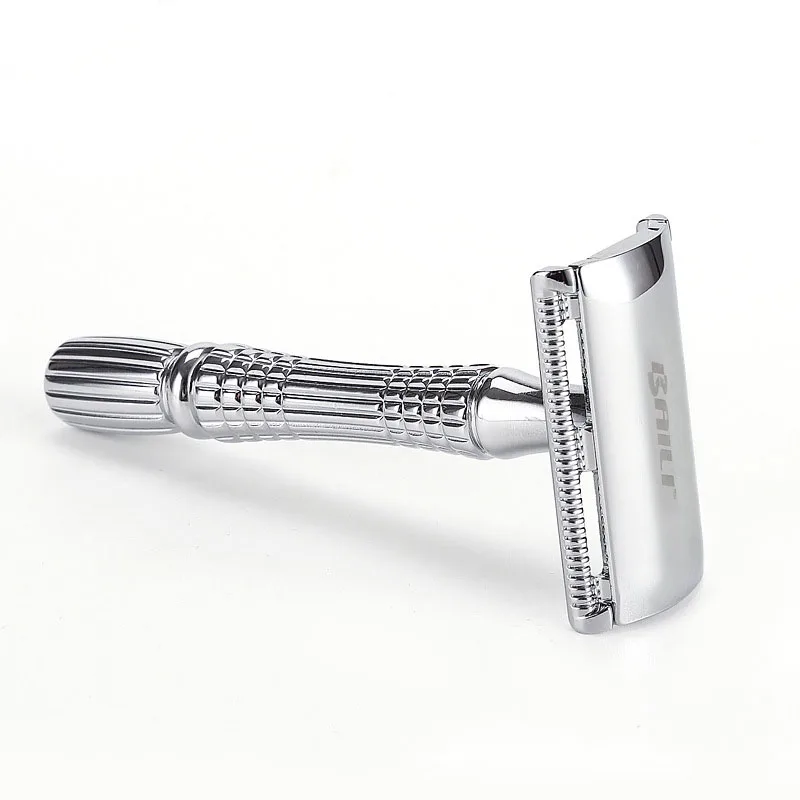 Men\'s Shaving Razor Double Edge Safety Razor Zinc Alloy Safety Razor Classic For Men 1 Razor 1 Blade 1 Case Shaver set