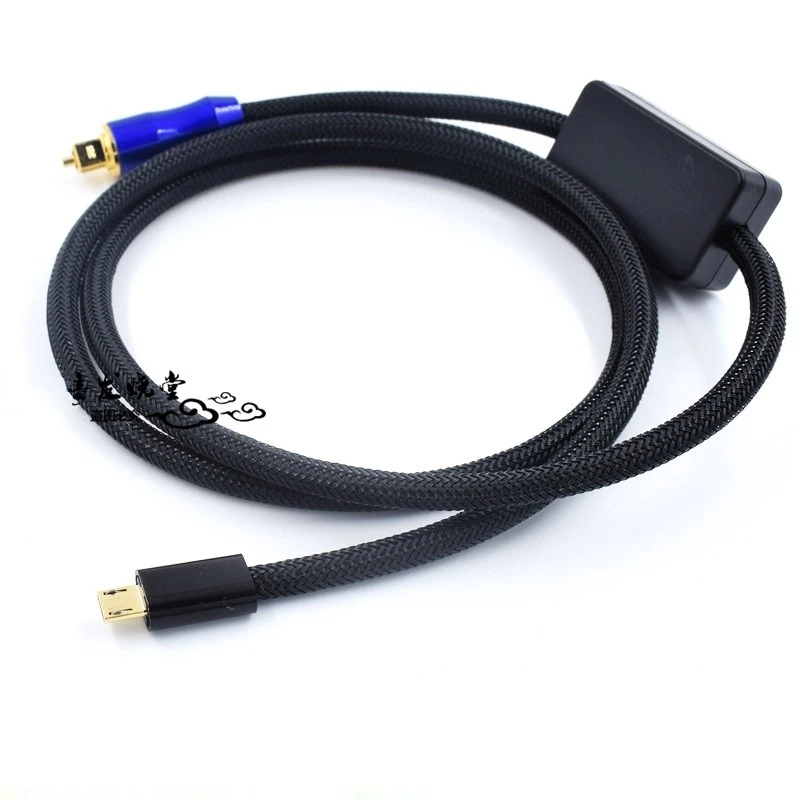 HiFi Type C Type-C Micro USB A to Optical Fiber Audio Cable for Android Mobile Phone Connection Power Amplifier Speaker