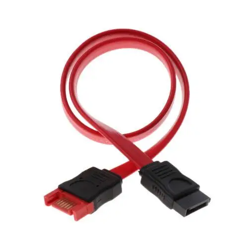 Przedłużacz SATA Czerwony SATA 7-pinowy męski do SATA 7-pinowy żeński Przedłużacz do dysku twardego HDD 2020