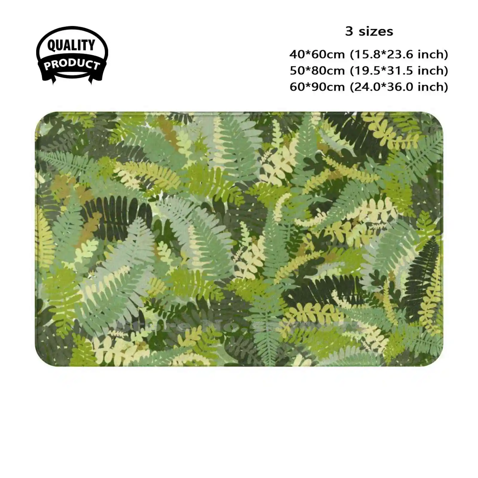 Fern Frond Plant Print Soft Cushion Home Carpet Door Mat Car Rug Boston Fern Fern Frond Houseplant Potted Plants Green Thumb