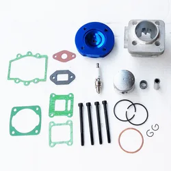 44mm Cylinder Kit Assy Big Bore Kit 2 Grooves For 1E44F-6 47cc 49cc 2 stroke engine Mini Dirt ATV Pocket Bike Minimoto