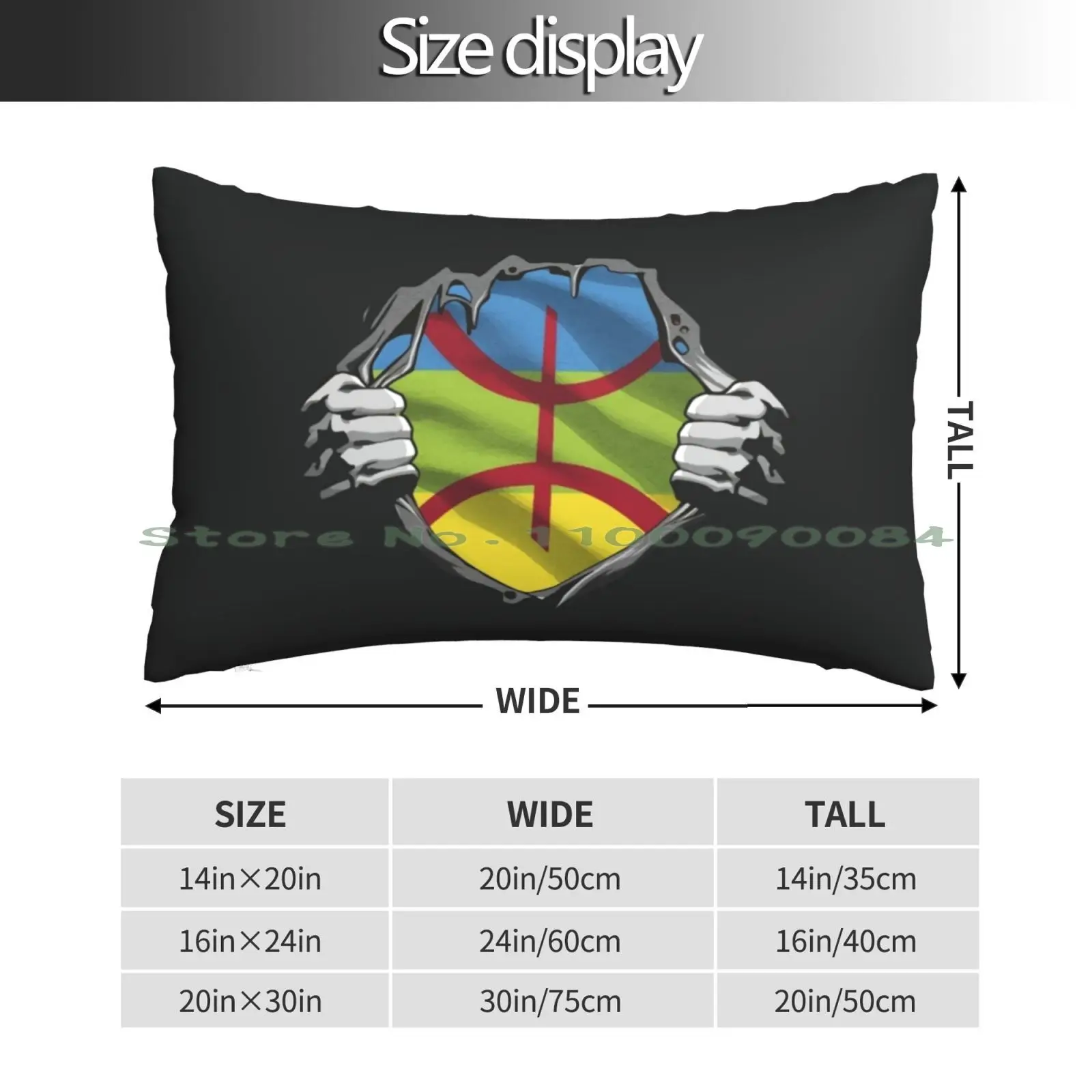 Berber Flag Gift Pillow Case 20x30 50*75 Sofa Bedroom Beer Busch Light Yuengling Whiskey Wine Casamigos Tequila Bacardy Dos