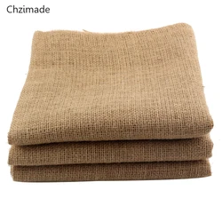 Lychee Life 160x50cm Jute Sack Linen Cloth Fabric For DIY Hand Work Storage Bags Christmas Home Decoration