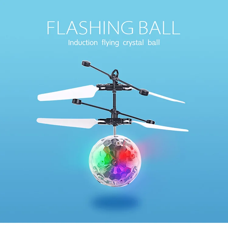 3 farben kinder Induktion Magische Elektrische Fliegende Ball Hubschrauber Mit LED-Licht Infrarot Sensor Spielzeug Für Baby Kinder Geschenk