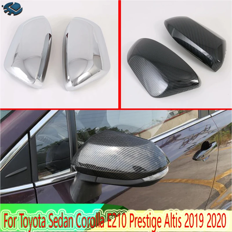 For Toyota Sedan Corolla E210 Prestige Altis 2019-2023 Car Accessories Door Side Mirror Cover Trim Rear View Cap Overlay Molding