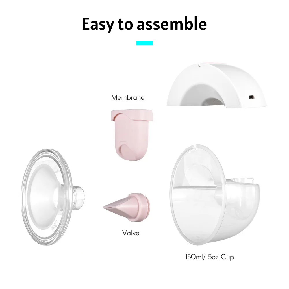 Breast Pump Accessory for YOUHA YH-7006 2 Pcs 5oz Cup Membrane Duckbill Valve Soft Food-Grade Silicone for Wearable Breast Pump