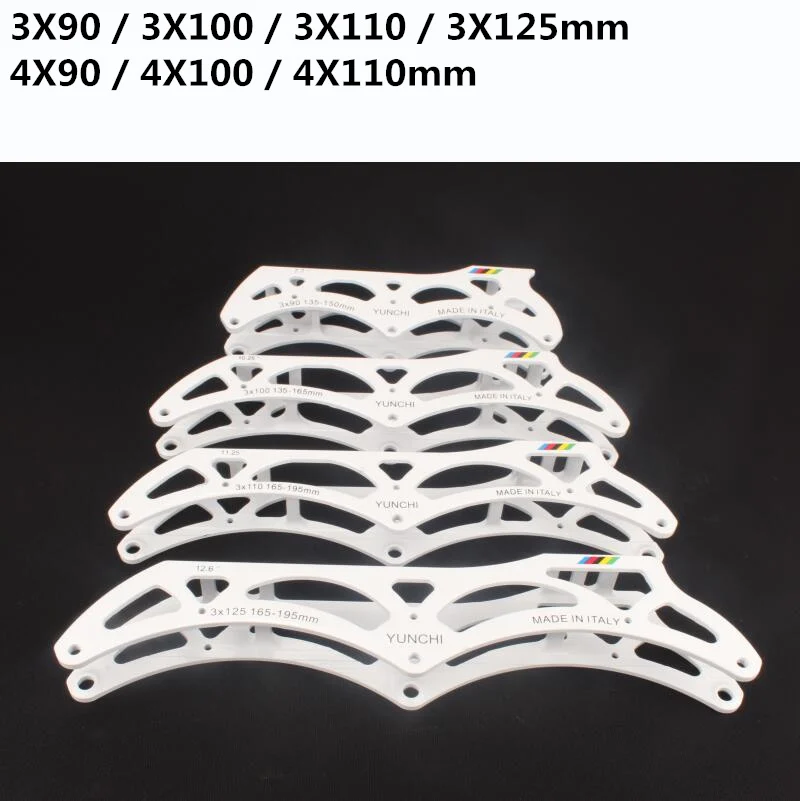 YUNCHI NEUTRINO Podwozie do łyżwiarstwa szynowego 3 koła 90 100 110 125 mm Rama 4 koła 4X90 4X100 4X110 Podstawa 165 mm 195 mm M7 Alloy