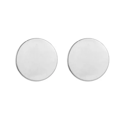 European and American wind mirror geometric earrings temperament disc cute metal earrings simple wild round ladies earrings